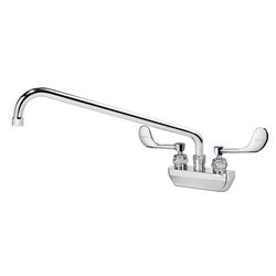 Krowne 14-416L-W-F2 Wall Mount Faucet w/ 16" Swing Spout & VR Wrist Action Handles - 4" Centers, 1.5 GPM