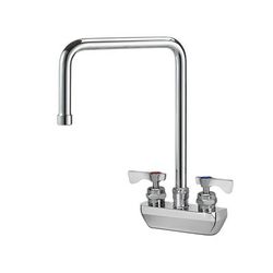 Krowne 14-432L-L-H3 Wall Mount Faucet w/ 8 1/2" Double Bend Spout & Lever Handles - 4" Centers, 1.0 GPM