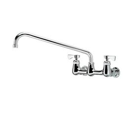 Krowne 14-814L-L-G4 Wall Mount Faucet w/ 14" Swing Spout & Lever Handles - 8" Centers, 1.5 GPM