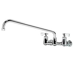 Krowne 14-816L-L-E4 Wall Mount Faucet w/ 16" Swing Spout & Lever Handles - 8" Centers, 1.5 GPM
