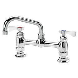 Krowne 15-806L Deck Mount Faucet - 6" Swing Spout, 8" Centers