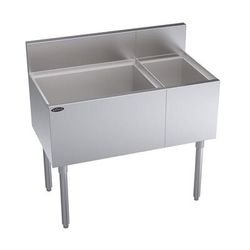 Krowne KR19-M36L 36" Royal Series Cocktail Station w/ 74 lb Ice Bin, Stainless Steel