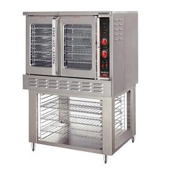 American Range MSD-1 Single Full Size Liquid Propane Gas Commercial Convection Oven - 70, 000 BTU, Manual Controls, Stainless Steel