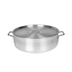 Thunder Group ALSKBP008 40 qt Aluminum Braising Pot, Silver
