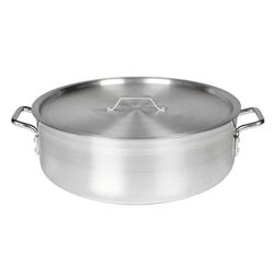 Thunder Group ALSKBP008 40 qt Aluminum Braising Pot, Silver