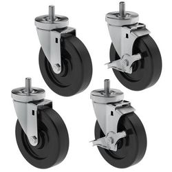 Hoshizaki HS-5036 6" Casters for (1) & (2) Section Commercial Series Undercounter Refrigerators, 2 with Brakes