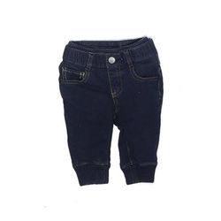 Baby Girl Casual Pants - Elastic: Blue Bottoms - Size 3-6 Month