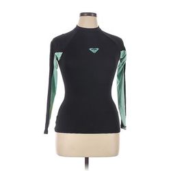 Roxy Rash Guard: Black Swimwear - Women's Size X-Large