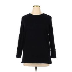 Michel Studio Pullover Sweater: Black Tops - Women's Size 1X