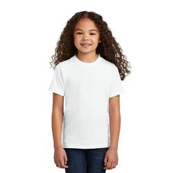 Port & Company PC330Y Youth Tri-Blend Top in White size Small | Triblend