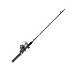 Zebco Delta Spincast Reel and Rod Combo 5ft 6in 2-PC Pole SZ 20 Reel Changeable Righ/Left Retrieve Pre-Spooled w/ 6lb Zebco Fishing Line Cool Gray