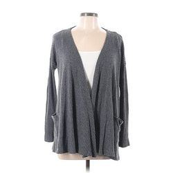 American Eagle Outfitters Cardigan Sweater: Gray - Women's Size Medium