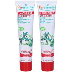 Puressentiel Crema Multi Lenitiva Insetti Bio Set da 2 2x40 ml