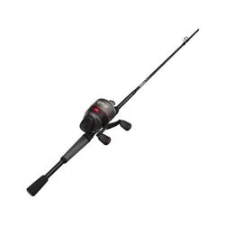 Zebco 33 Rhino Max Spincast Reel and Rod Combo 6ft 6in 2-PC Durable Fiberglass Rod w/ ComfortGrip Handle QuickSet Anti-Reverse Reel w/ Bite Alert