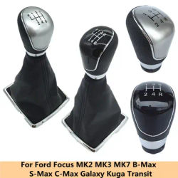 5/6 velocità manuale Car Styling pomello del cambio cuffia cuffia cuffia per Ford Focus 2 MK2 FL MK3