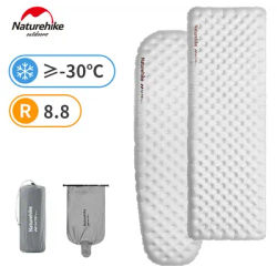 Naturehike R8.8 Camping Mat Inflatable Air Mattress Ultralight Sleeping Pad for Outdoor Hiking Warm TPU -30℃ High R-value 12cm