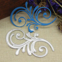 Adv-one Scrapbooking Dies Metal Flourish Swirl Plant Cutting Craft Embossing Stamp Stencil Paper Card Making Template DIY