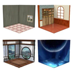 1/12 Scale Backdrop Scene Model Background Scene for Action Figures Dolls Mini Scale Car Parking