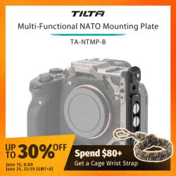TILTA TA-NTMP-B Multi-Functional NATO Mounting Plate - Black TILTA Accessory Market