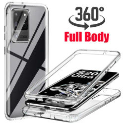 360 Full Clear Silicone Case For Samsung Galaxy S22 S21 S20 S23 FE S24Ultra S10 S9 S8 Plus S7 S10 5G