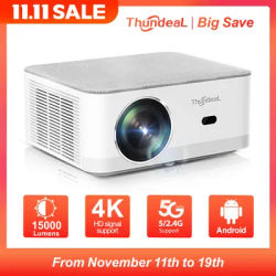 ThundeaL Portable Mini Projector TD92 Pro FHD 1080P Full HD Beam 4K Video WiFi Android Projector TD92Pro 3D Movie Home Theater