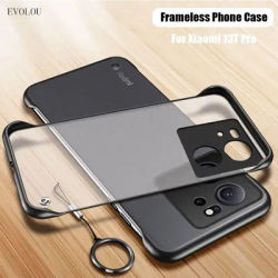 Frameless Phone Case for XIAOMI 13T Pro 15 Ultra Matte Hard PC Translucent Shockproof Bumper Ring Cover Case for POCO F7 Ultra
