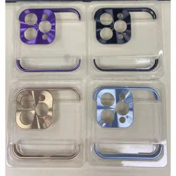 Metal Corner Pad Protection Case For iPhone 15 Pro Max 14 Plus 12 13 Camera Lens Protector Shockproof Frameless Bare Cover