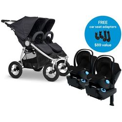 Bumbleride Indie Twin + Clek Liing Twin Travel System - Dusk / Pitch Black