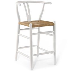 Amish Wood Counter Stool - East End Imports EEI-3850-WHI