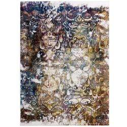 Success Jayla Transitional Distressed Vintage Floral Moroccan Trellis 8x10 Area Rug - East End Imports R-1160A-810