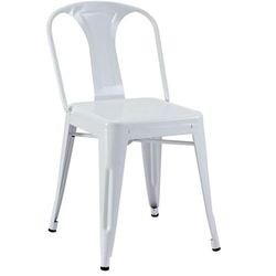 Promenade Dining Metal Side Chair - East End Imports EEI-266-WHI