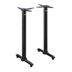 Flat Tech CT2071 40 3/4"H Bar Height Table Base for 30" x 70" Table Tops, Cast Iron, Black