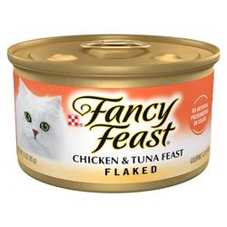 Flaked Chicken and Tuna Wet Cat Food, 3 oz.