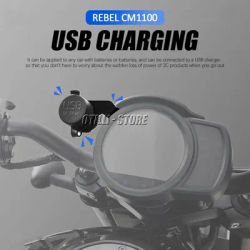 Per Honda REBEL CMX1100 CM 1100 CMX caricabatterie USB per moto caricabatterie per cellulare