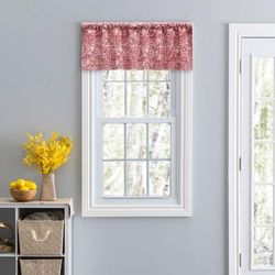 Segovia Curtain Tailored Valance by Ellis Curtains in Red