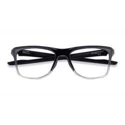 Unisex s square Polished Black Plastic Prescription eyeglasses - Eyebuydirect s Oakley Knolls