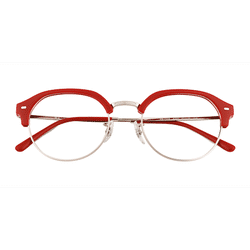 Female s browline Red Metal,Plastic Prescription eyeglasses - Eyebuydirect s Ray-Ban RB7229