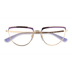 Female s geometric Purple Metal Prescription eyeglasses - Eyebuydirect s Vogue Eyewear VO4230