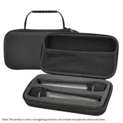 Hard EVA Microphone Storage Bag Transmitter Box Portable Bluetooth K Song Travel Carrying Case