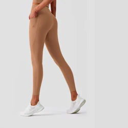 Solid Color Fitness Tight Gym Yoga Pants Workout Training Side Pockets High Wist Leggings Sports Women Athletic Sports Quick Dry