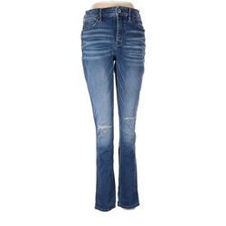 White House Black Market Jeans - High Rise: Blue Bottoms - Women's Size 6