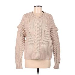 Jamison Pullover Sweater: Tan Tops - Women's Size Medium