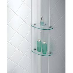 Dreamline DreamLine 36 inch D x 36 inch W x 76 3/4 inch H Center Drain Shower Base and QWALL-5 Wall Kit In White DL-6194C-01