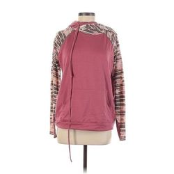 7th Roy Pullover Hoodie: Pink Tops - Women's Size Large