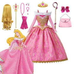 Disney Sleeping Beauty Aurora Princess Costume per bambini ragazza Luxury Fancy Birthday Party Ball