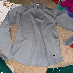 Nike Tops | 1/4 Zip | Color: Gray | Size: S