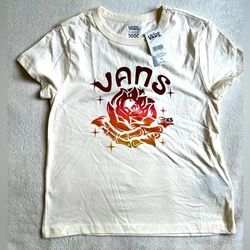 Vans Tops | Brand New Vans T-Shirt X-Small | Color: Cream | Size: Xs