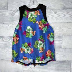 Anthropologie Tops | Hd In Paris Azusa Floral Top | Color: Black/Blue | Size: S