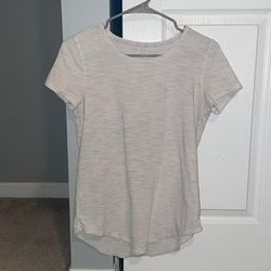 Lululemon Athletica Tops | Lululemon Space Dye Gray Short Sleeve | Color: Gray/Silver | Size: 4