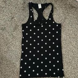 Pink Victoria's Secret Tops | Cute Razor Back Tank | Color: Black/Tan/White | Size: S